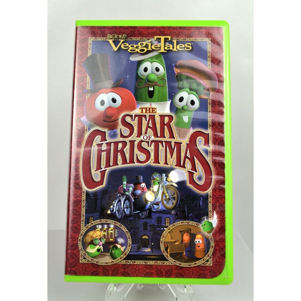 Veggie Tales: The Star Of Christmas Movie 2002 VHS Tape Clamshell Case